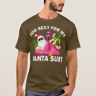Camiseta Funny Navidades de Flamingo en julio también se si