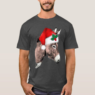 Camiseta Funny Navidades de Santa Donkey navidad 