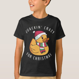 Camiseta Funny Navidades de Santa Hat Rubber Duck Pun