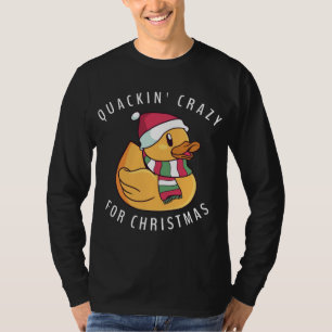 Camiseta Funny Navidades de Santa Hat Rubber Duck Pun