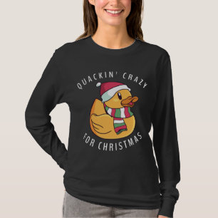 Camiseta Funny Navidades de Santa Hat Rubber Duck Pun