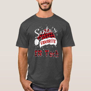 Camiseta Funny Navidades de tecnología favoritos de Santa A