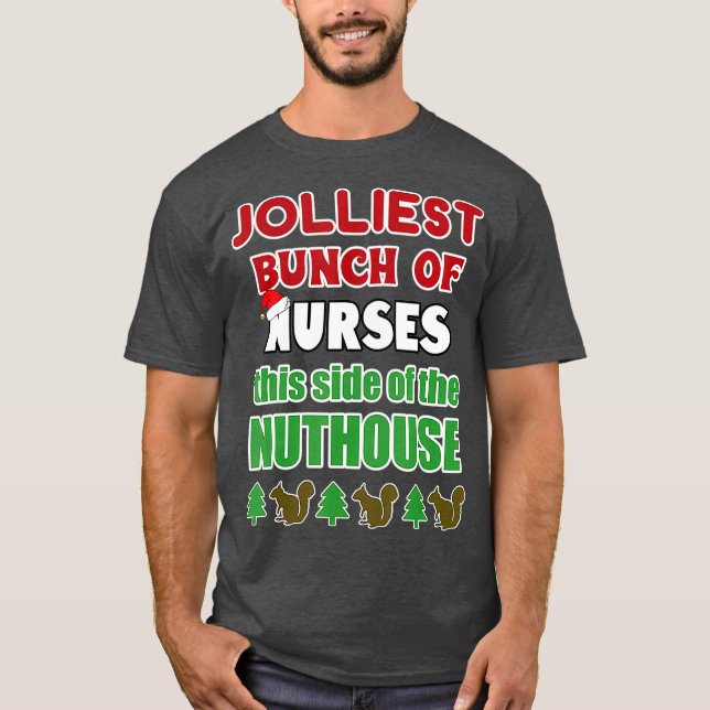 Camiseta Funny Navidades Enfermera a enfermera de Bunch (Anverso)