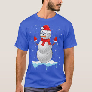 Camiseta Funny Navidades Golf Balls Santa Snowman