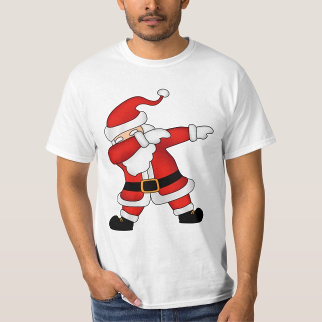 Camiseta Funny Navidades Santa Claus Dabbing T-Shirt (Anverso)