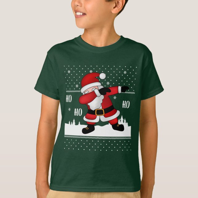 Camiseta Funny Navidades Santa Dabbing T-Shirt (Anverso)