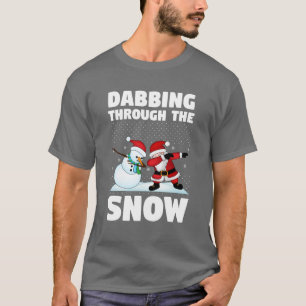 Camiseta Funny Navidades Santa Dabbing T-Shirt