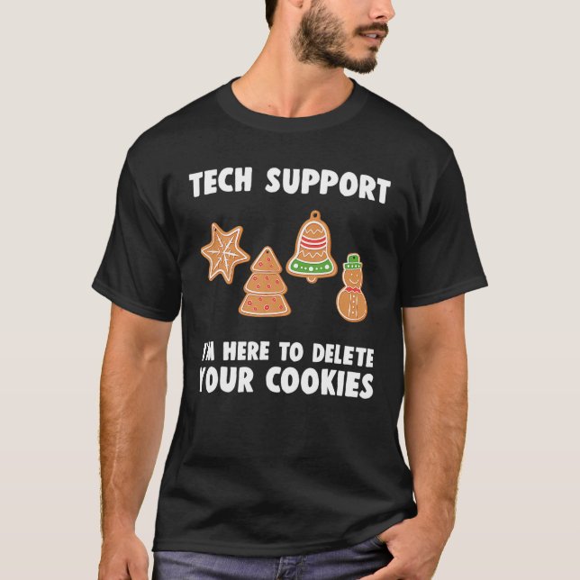 Camiseta Funny Navidades Tech Support Computer Programador (Anverso)