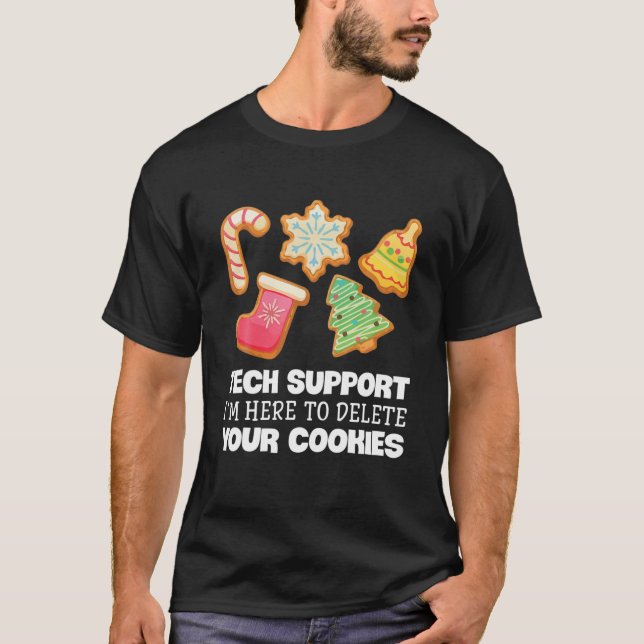 Camiseta Funny Navidades Tecnología Soporte Informático Inf (Anverso)