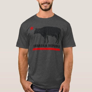 Camiseta Funny Nebraska Republic California State Flag Paro