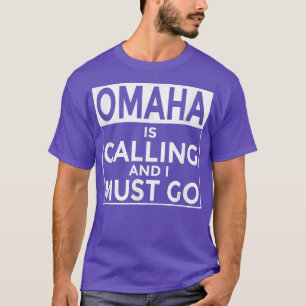 Camiseta Funny Nebraska T Omaha llama y debo irme