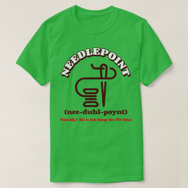Camiseta Funny Needlepoint (Diseño del anverso)