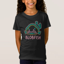 Camiseta Funny Neon Blobfish – Quirky Deep Sea Cartoon