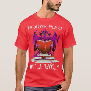 Camiseta Funny Nerd Dragon Reading