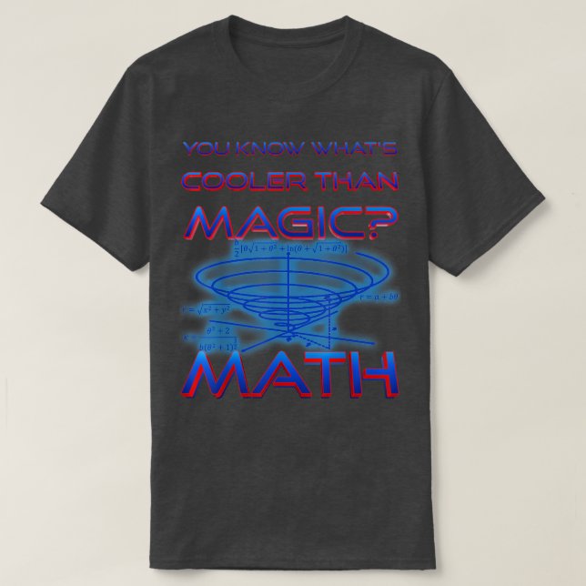 Camiseta Funny Nerdy You Know What's Cooler than Magic Math (Diseño del anverso)