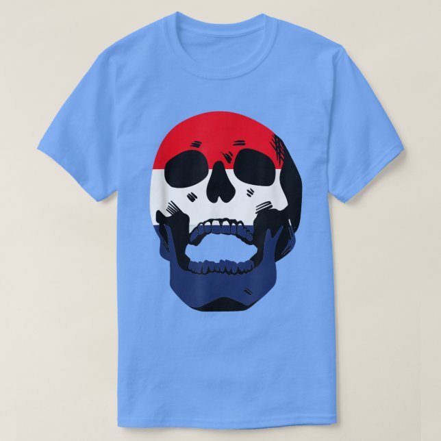 Camiseta Funny Netherlands Skeleton  (Diseño del anverso)