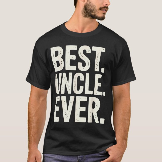 Camiseta Funny New Uncle Art For Uncle Men From Nephew Niec (Anverso)