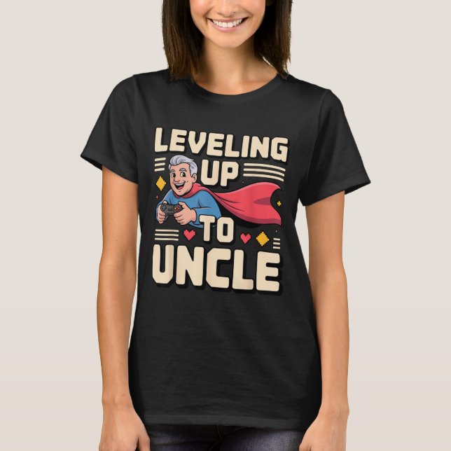 Camiseta Funny New Uncle Art For Uncle Men From Nephew Niec (Anverso)