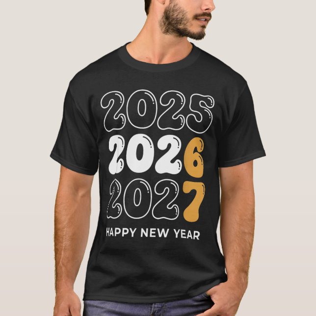 Camiseta Funny New Year 2026 Kids Six Seven 67 Meme  (Anverso)