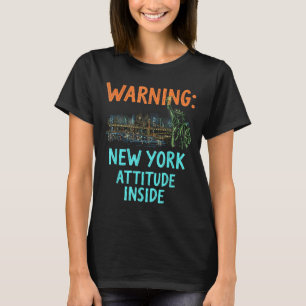 Camiseta Funny New York Night Skyline Vintage