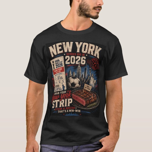 Camiseta Funny New York Strip Soccer  (Anverso)
