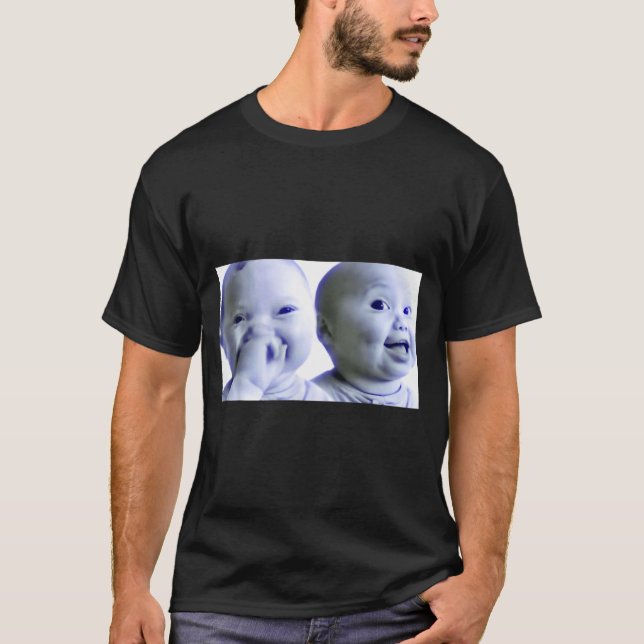 Camiseta Funny Niche Baby Gen Z Meme Ai Viral Giggling Ai L (Anverso)