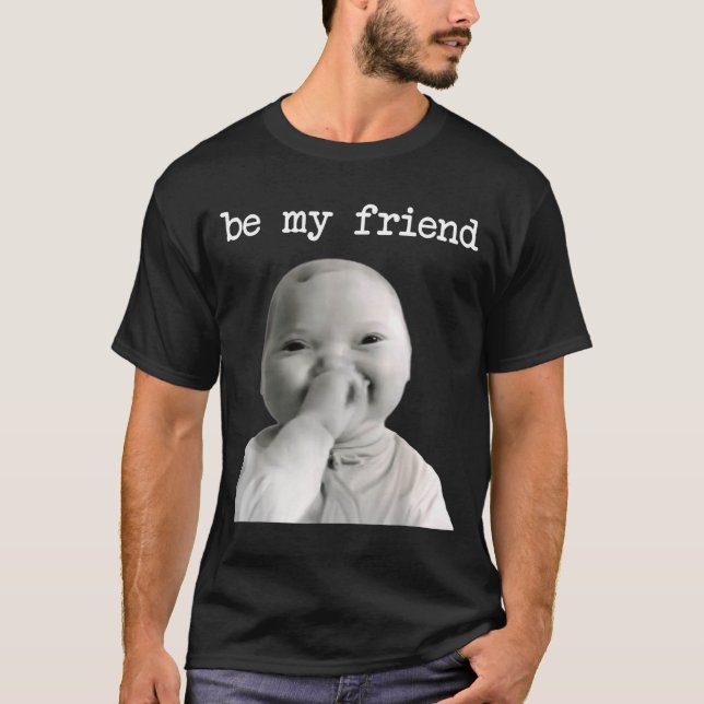 Camiseta Funny Niche Baby Gen Z Meme Ai Viral Giggling Ai L (Anverso)