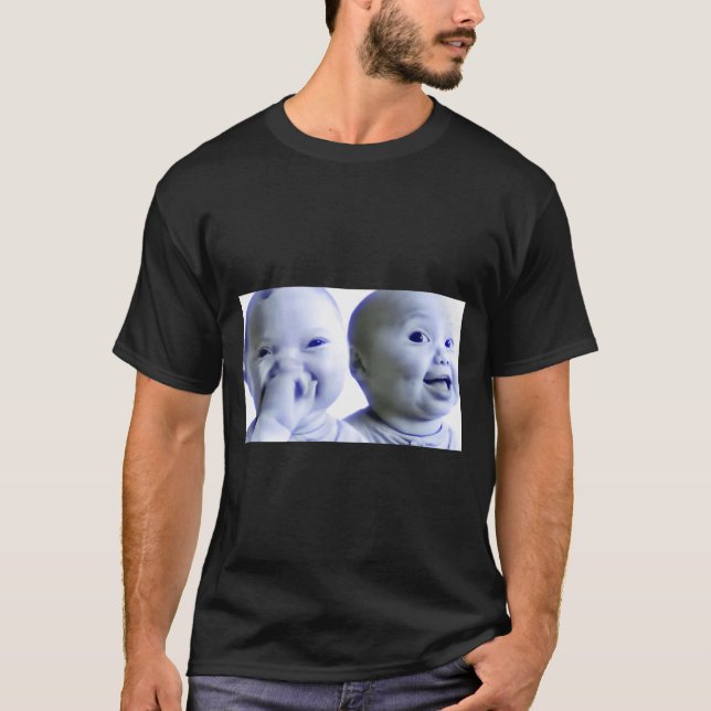 Camiseta Funny Niche Baby Gen Z Meme Ai Viral Giggling Ai L (Anverso)