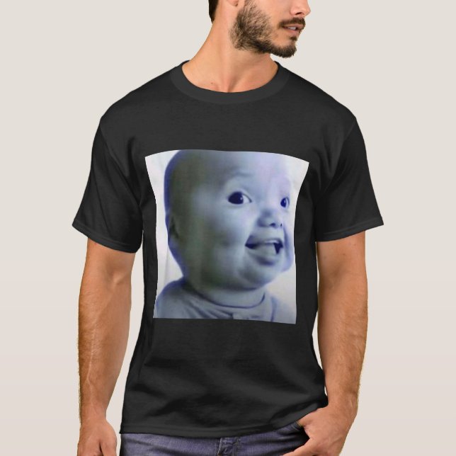 Camiseta Funny Niche Baby Gen Z Meme Ai Viral Giggling Ai L (Anverso)