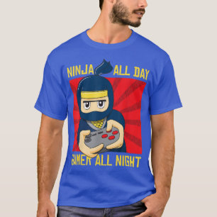 Camiseta Funny Ninja Shirt for Gamer Gaming T Shirt for Kid