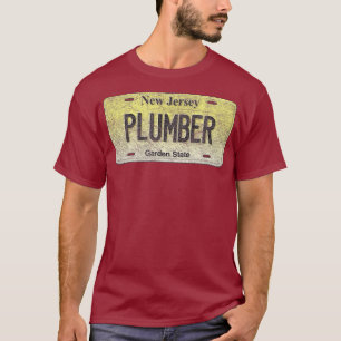 Camiseta Funny NJ State Vanity License Plate PLUMBER