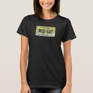 Camiseta Funny Nj State Vanity License Plate Wise Guy