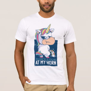 Camiseta FUNNY No Mira A Mis Hombres De Cuerno Unicornio
