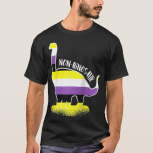 Camiseta Funny Non Binosaur Enby Genderqueer Non Binary