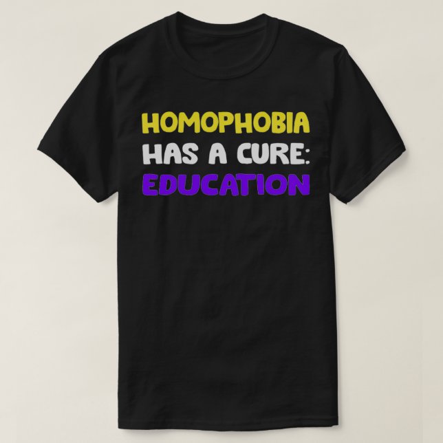Camiseta Funny Nonbinario y Pro Gay Pullover (Diseño del anverso)