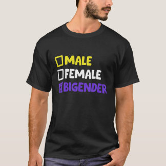Camiseta Funny Nonbinary And Bigender