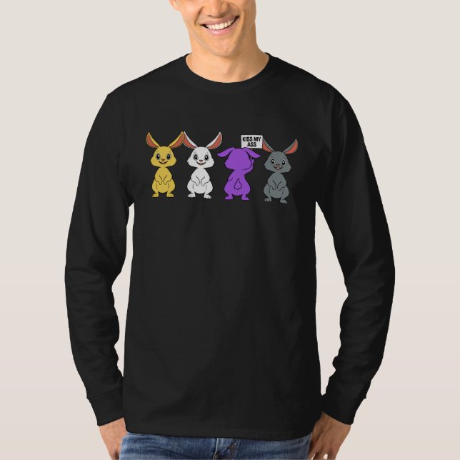 Camiseta Funny Nonbinary Bunny Gift (Anverso)