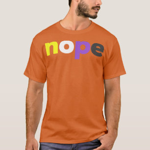 Camiseta Funny Nonbinary Pridenope NonbinaryLGBTQ Enby Flag