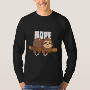 Camiseta Funny Nope Sloth Tri Blend