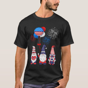 Camiseta Funny norteamericana gnomes Guay 4 de julio Día de