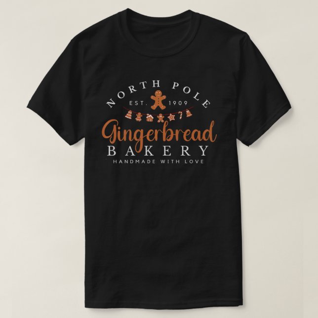Camiseta Funny North Pole Gingerbread Navidades Holi (Diseño del anverso)