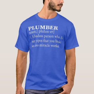 Camiseta Funny Noun Plumbing Definition Guay Plumber