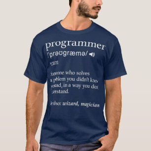 Camiseta Funny Noun Programación Definición de Codificación