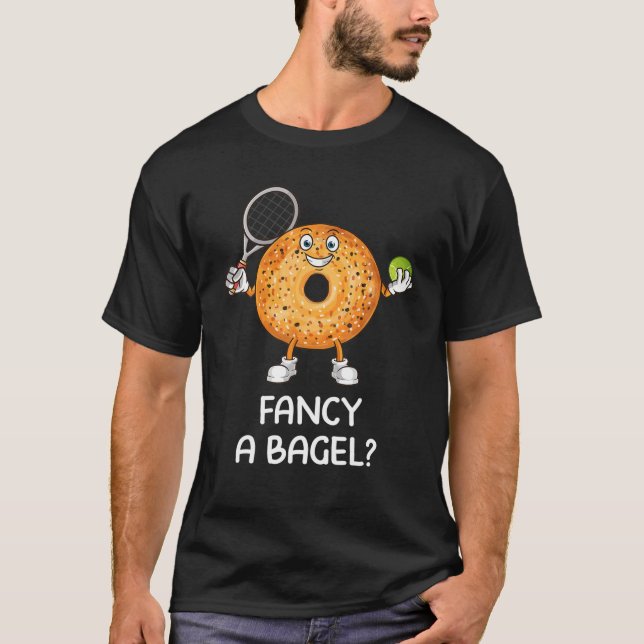 Camiseta Funny Novedad del jugador de tenis Bagel (Anverso)
