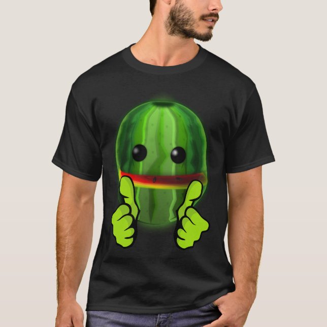 Camiseta Funny novedad deportes fútbol WATERMELON MAN THUMB (Anverso)