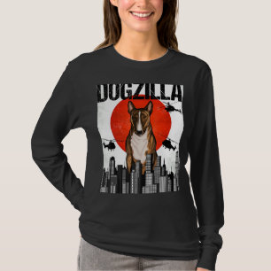 Camiseta Funny novedad Dogzilla Miniatura japonesa Bull Ter