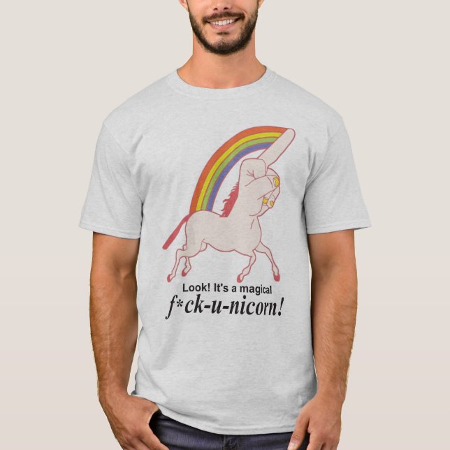 Camiseta Funny Novedad Unicorn (Anverso)