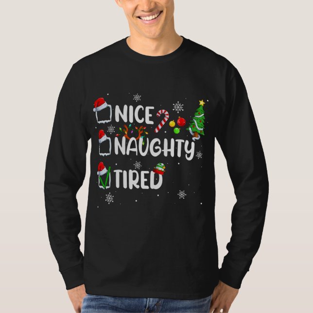 Camiseta Funny Ntrina Navidades Cansados Pajama (Anverso)