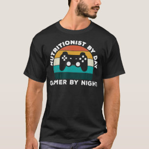Camiseta Funny Nutricionista Por Jugador De Día Por Video D