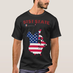 Camiseta Funny O Canada 51st State Trump Canada Meme Americ